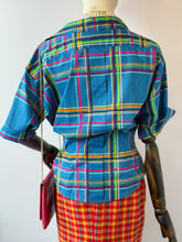 Load image into Gallery viewer, 90s KENZO Check Pattern Blouse
