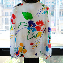 Load image into Gallery viewer, 80s Anne Klein Patterned Blouse
