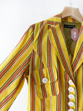 Load image into Gallery viewer, Louis Feraud Yellow striped blaze
