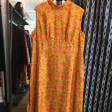 Load image into Gallery viewer, 70s Turtle Neck Patterned Tank Dress
