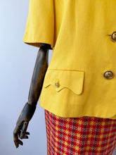 Load image into Gallery viewer, 70s England Yellow Blazer
