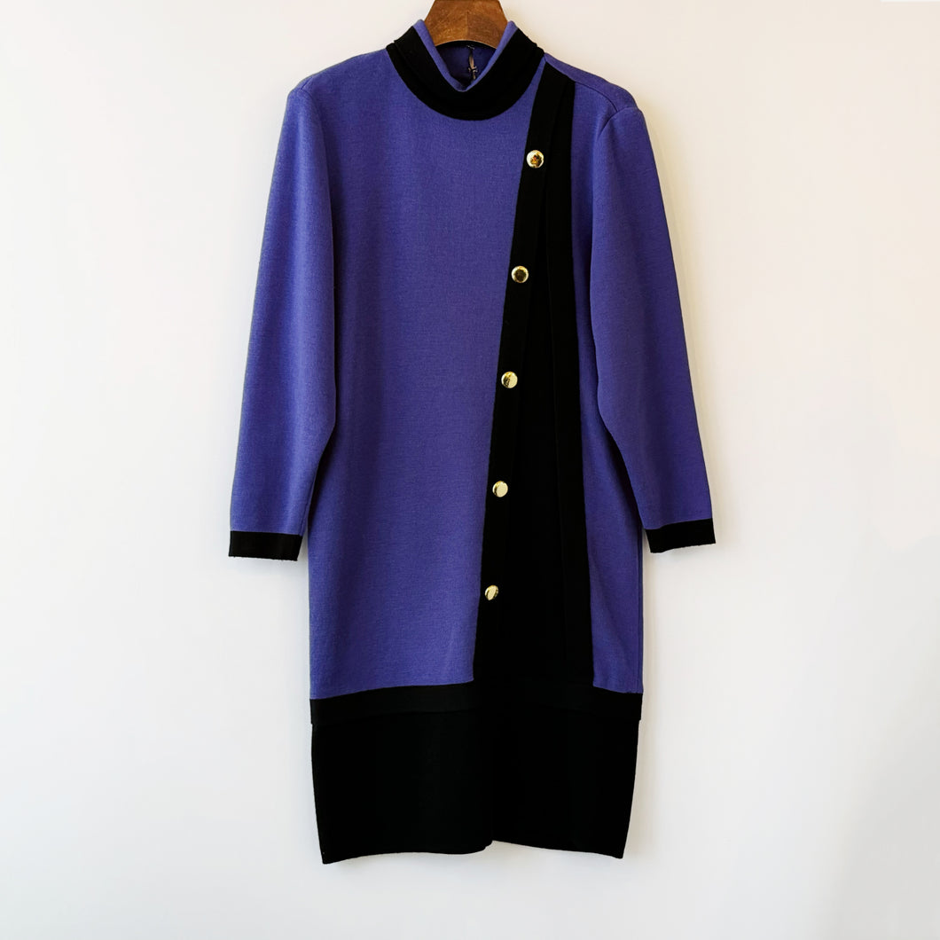 Pierre Cardin Colour Block Knitted Dress