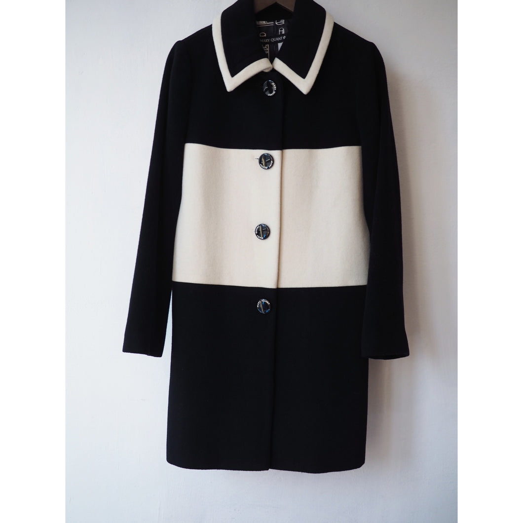Mary Quant colour block wool coat